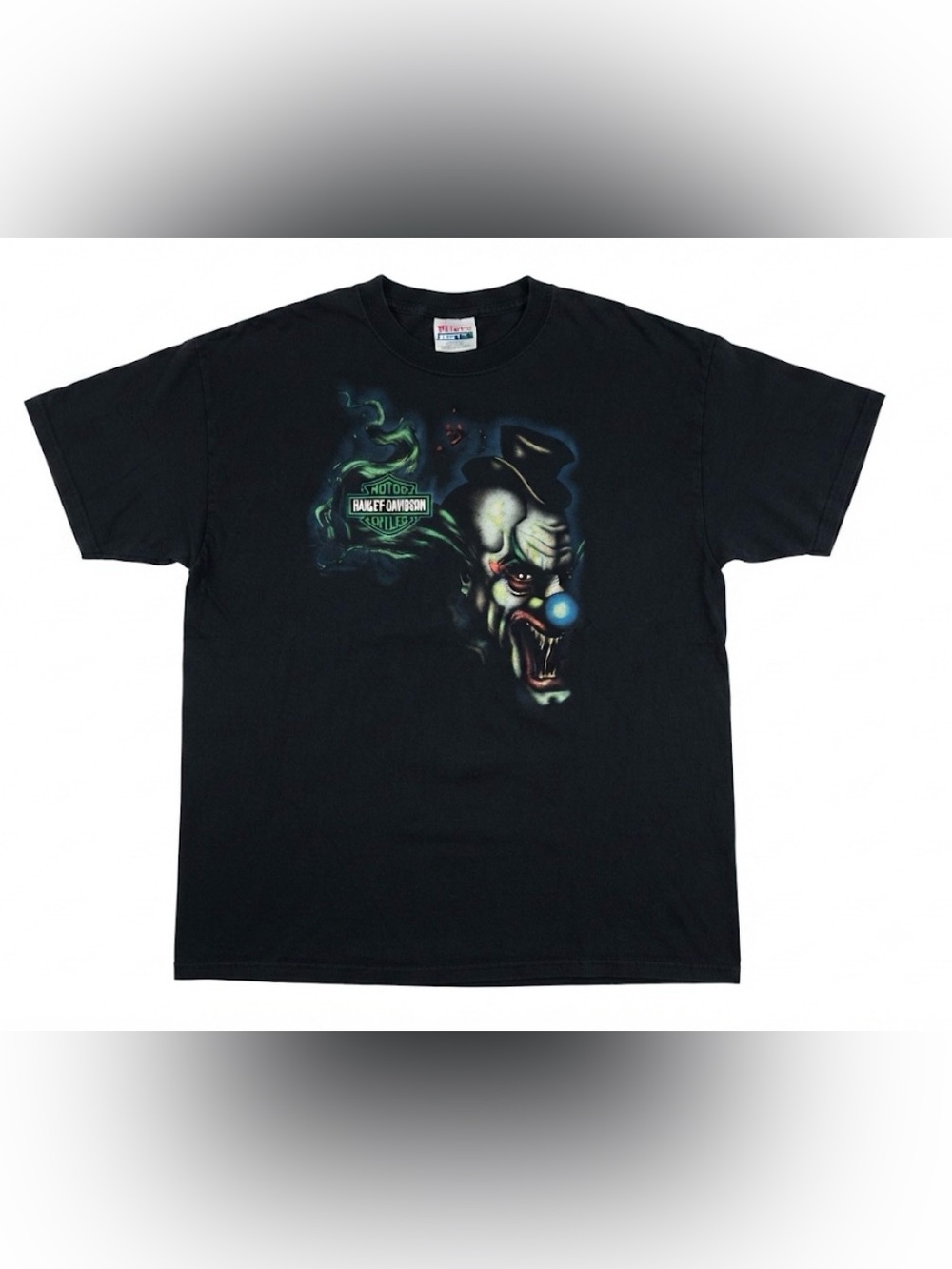 Harley-Davidson T-Shirt XL Black Tripp's Amarillo Texas Clown Armadillo Tee